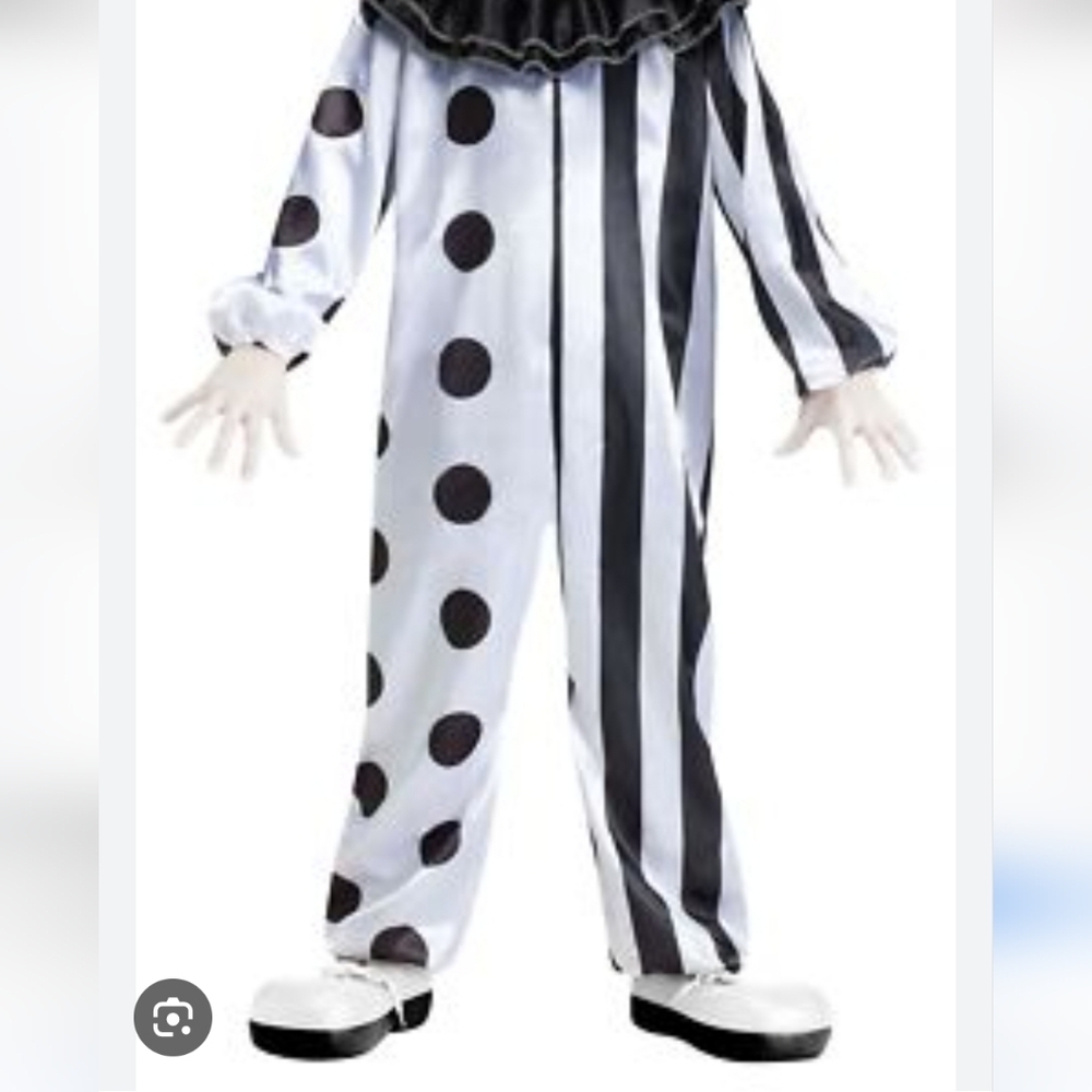Unisex Adult Killer Clown Jumpsuit Costume - Size L NWT